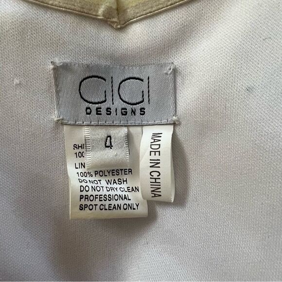 🚨SALE🚨 La Femme White Gold Beaded Strapless Trumpet Gown Prom Dress 4 - Picture 13 of 16